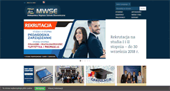 Desktop Screenshot of mwse.edu.pl