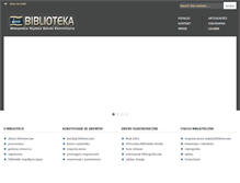 Tablet Screenshot of biblioteka.mwse.edu.pl